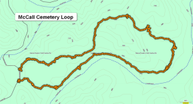 McCall Cemetery Loop Map (Scout)